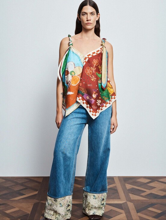 Alemais Tops - Alemais mlak silk top